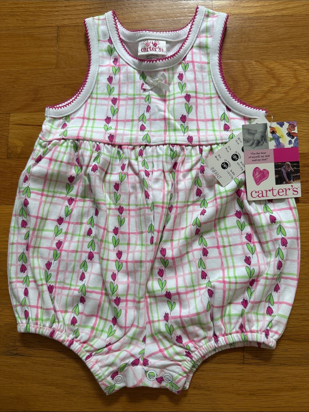 NWT Vintage Carters Baby Girl Bubble | 9-12 Mos